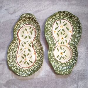 Temp-tations by Tara Temptations by Tara Snack Plates Old World Green